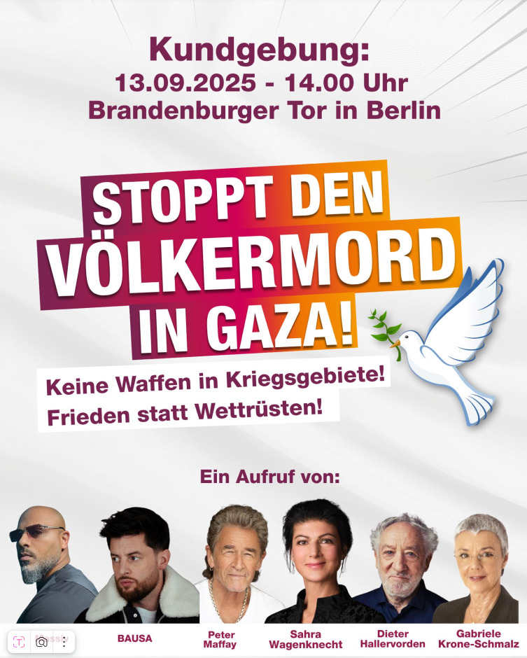Stoppt den Völkermord in Gaza